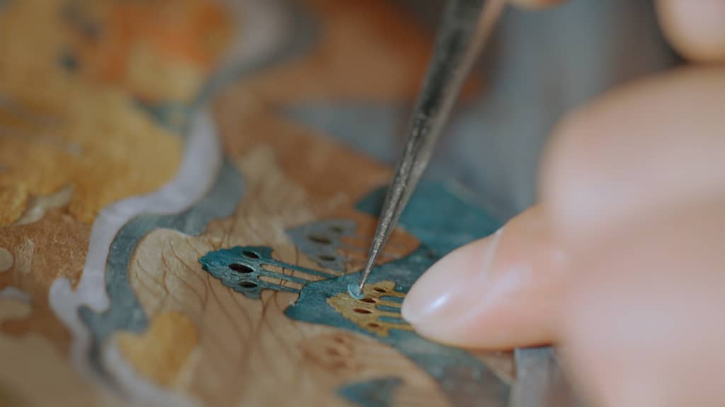 Chinese wood inlay craftsmanship