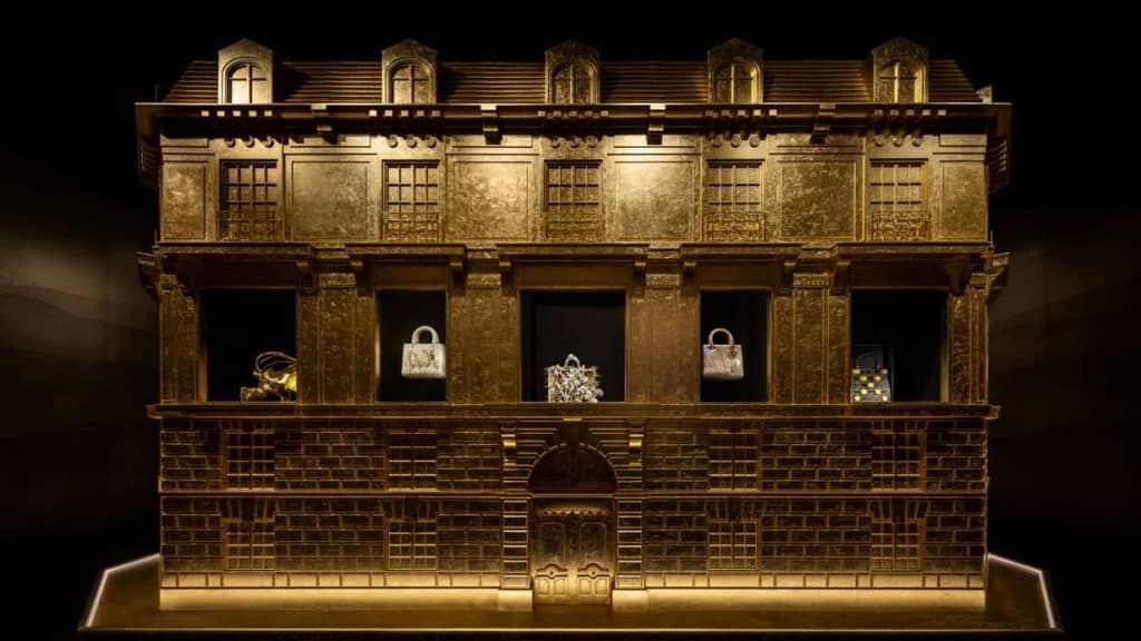 Dior unveiled L'OR DE DIOR (The Gold of Dior) at the Guardian Art Center in Beijing. Photo: Dior