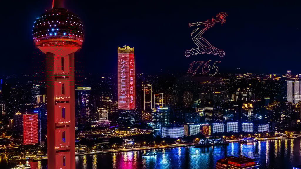 Hennessy Chinese New Year activation on Huangpu River Shanghai