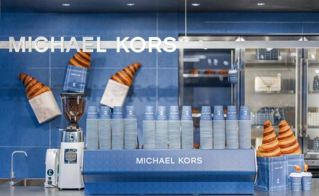 MICHAEL KORS collaborated with Shanghai-based artisan bakery BAsDBAN for a Denim Pop-Up Bakery in April 2024. Photo: MICHAEL KORS