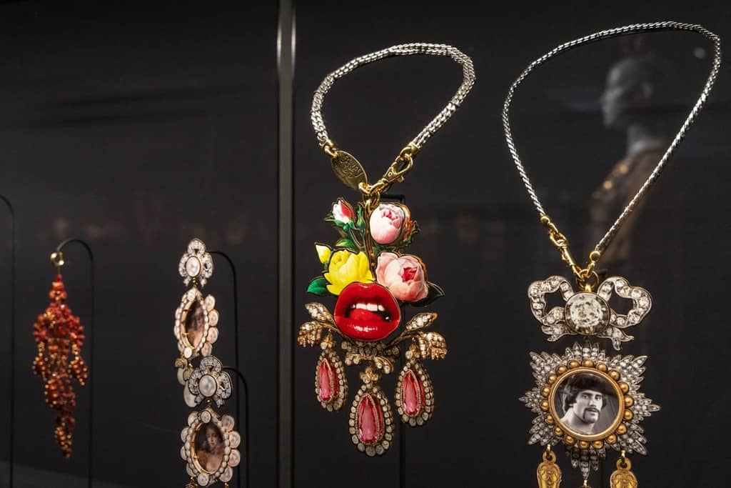 Vivienne Westwood reconstructs jewelry traditions.