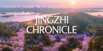 Cherry blossoms in full bloom at Yuantouzhu Scenic Area. Photo: Ying Wei