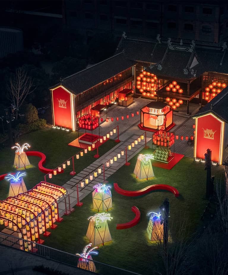 Valentino Radiant Lights lantern festival along Suzhou Creek as part of Chinese New Year marketing 2026