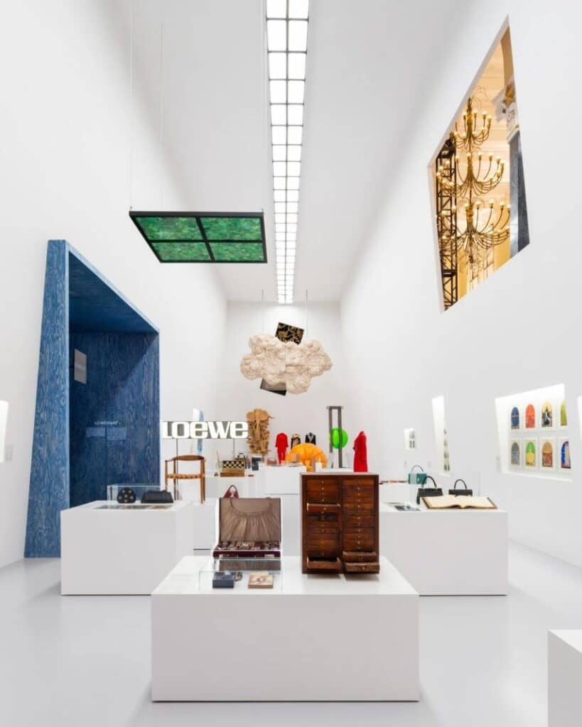 In March 2024, LOEWE launched its largest-ever exhibition, Crafted World, at the Shanghai Exhibition Center. Photo: LOEWE
