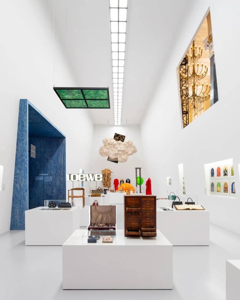 In March 2024, LOEWE launched its largest-ever exhibition, Crafted World, at the Shanghai Exhibition Center. Photo: LOEWE
